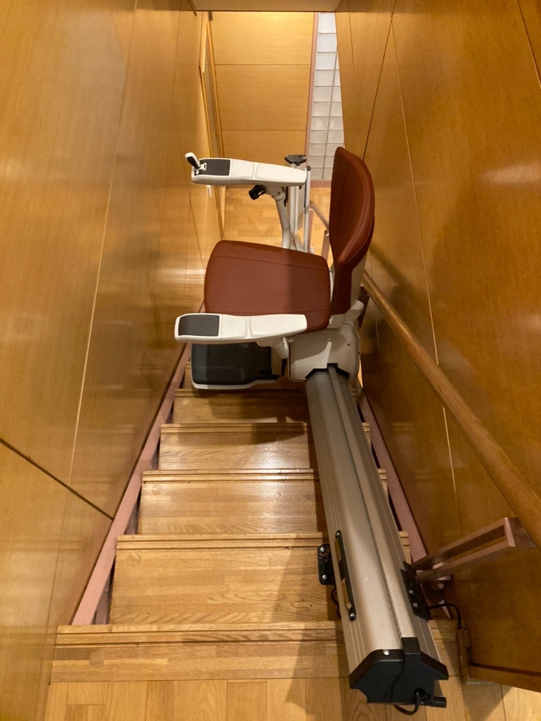 階段昇降機 折畳レール