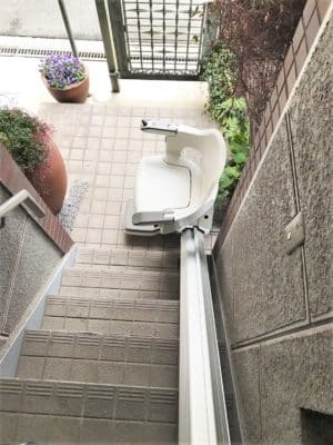 階段昇降機、直線型、屋外用、福祉用具