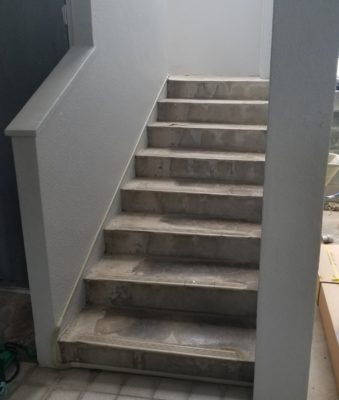 階段昇降機設置前