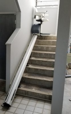 階段昇降機設置後